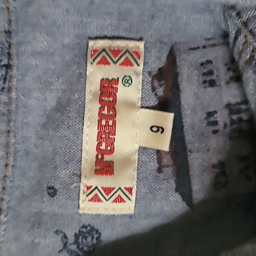 McGregor Blue Western Print Cowgirl Dress - Picture 2 of 4